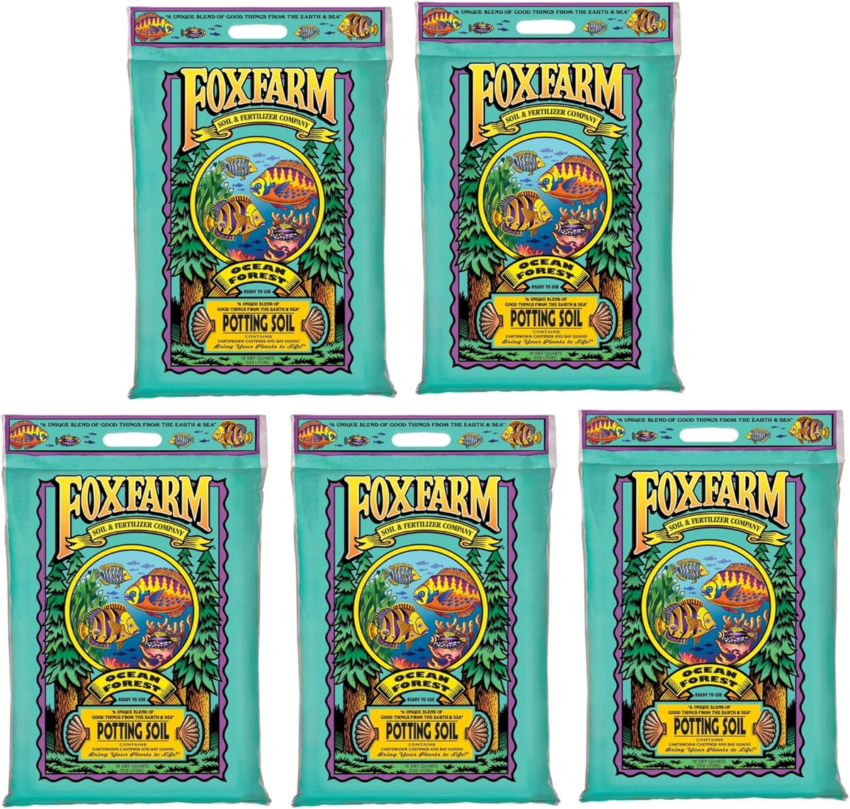 12qt Pack of 5 Potting Soil U523