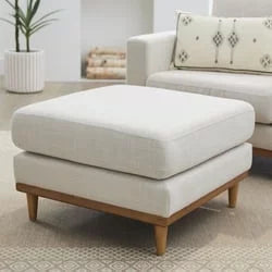 Light Honey Wood Frame Ottoman M80037
