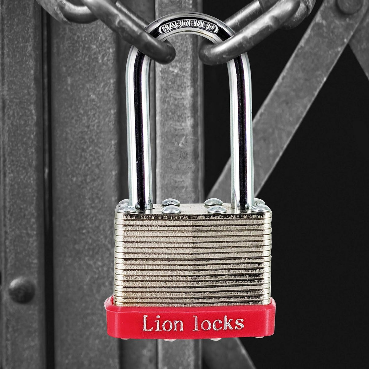 24 Keyed-Alike Padlocks with Long Shackle, 48 Keys, Hardened Steel Case, Brass Pin Cylinder O8973