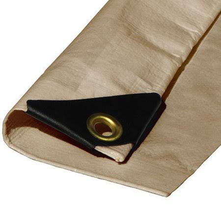 Heavy Duty Poly Tarp 12 Mil 3 Ply Coated Canopy 6 oz 3 Layer, 20' X79196