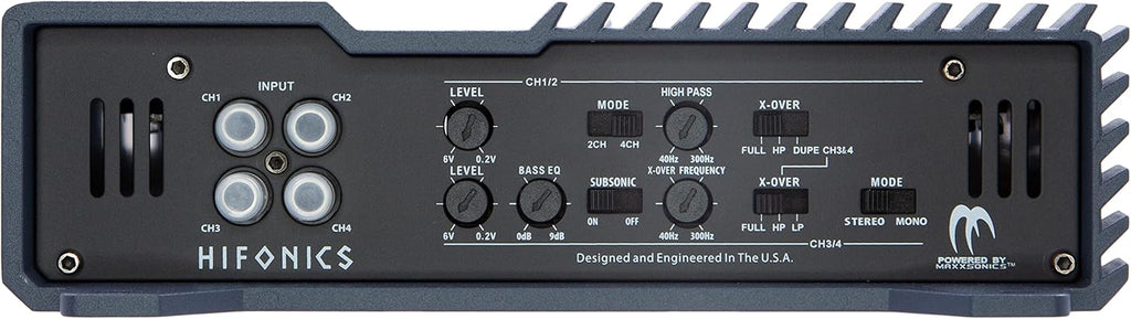 1600 Watt RMS 4-Channel Car Audio Amplifier with 4 Gauge Installation Kit J683991