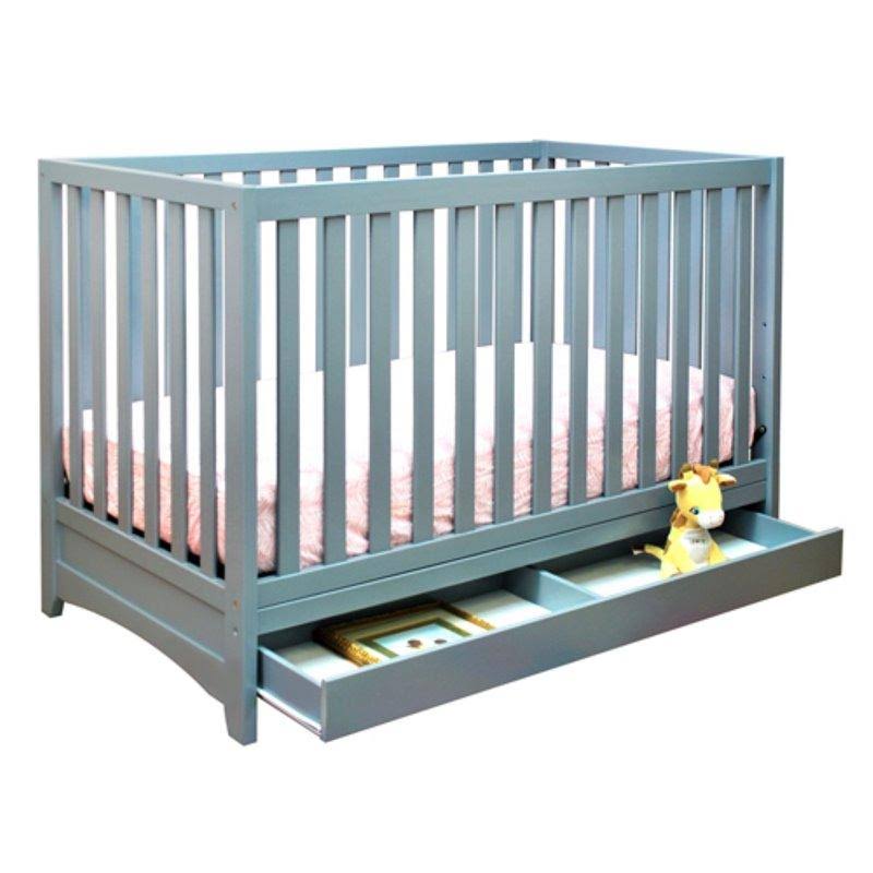 3-in-1 Convertible Crib, Gray U857534