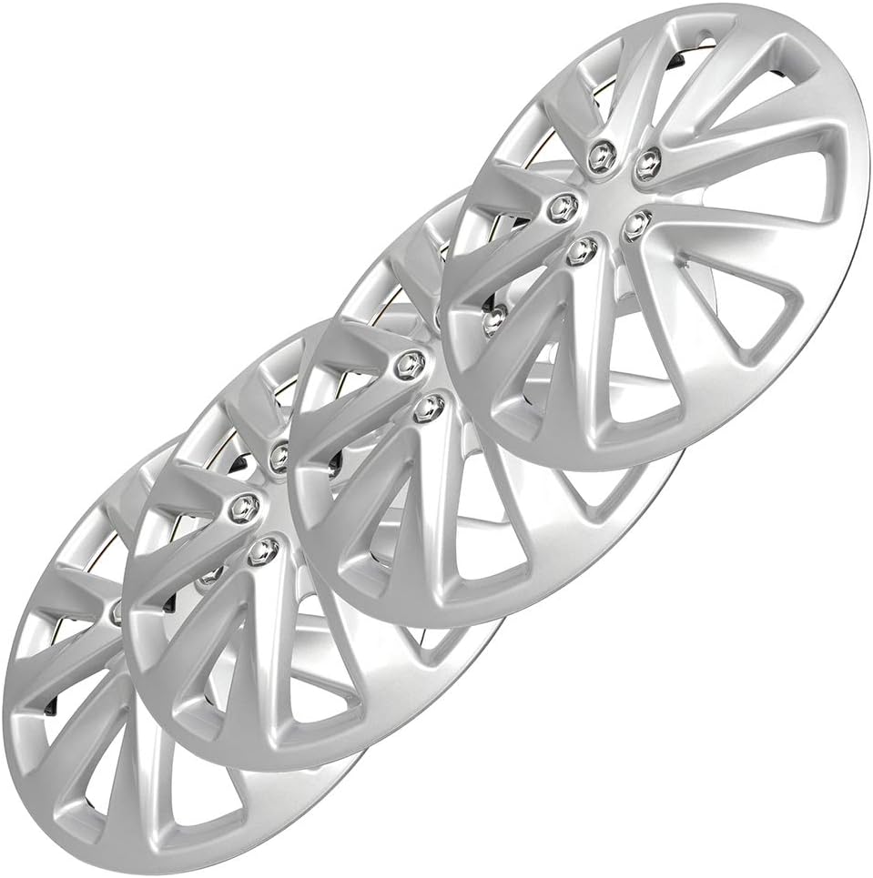 4PC Set 16 inch Silver Hubcap Wheel Cover H702542
