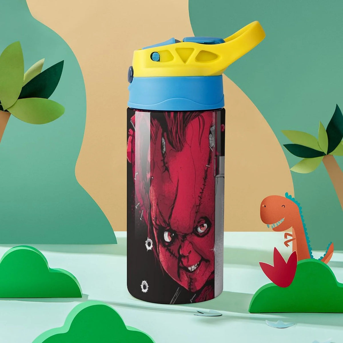 Insulated Stainless Steel Water Bottle with Straw Leak-Proof D28272