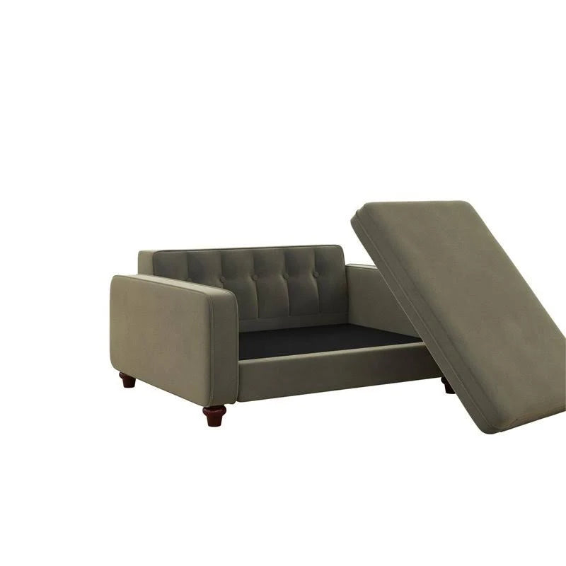 Gray Velvet Pet Sofa X6662