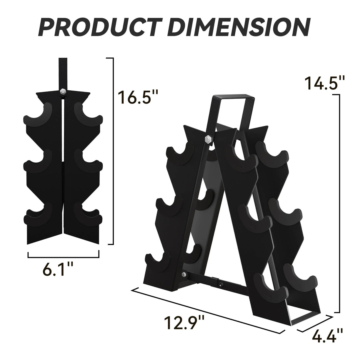 5, 8, and 10 Pound Dumbbell Pairs with Metal Rack C23594