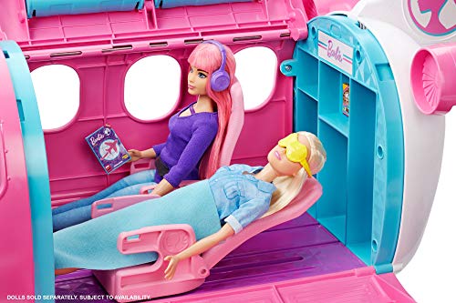 Transforming Playset with Reclining Seats and Overhead Compartments, 15+ Pieces W7091