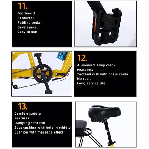 14 Inch Folding Adult Electric Tricycle with Detachable Battery S30604