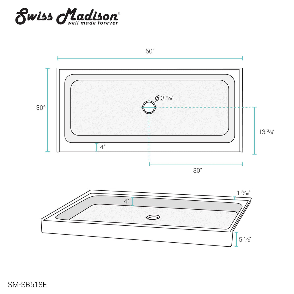 Grey Shower Base P8877