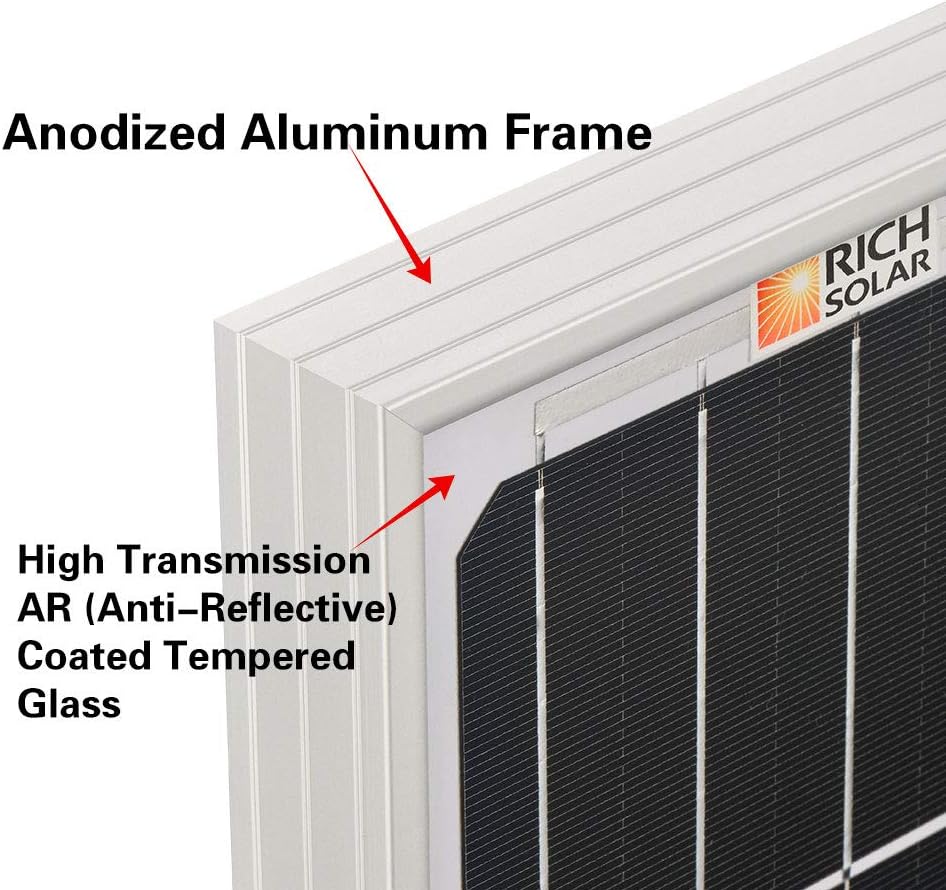 200 Watt 12 Volt Monocrystalline Solar Panel Y545