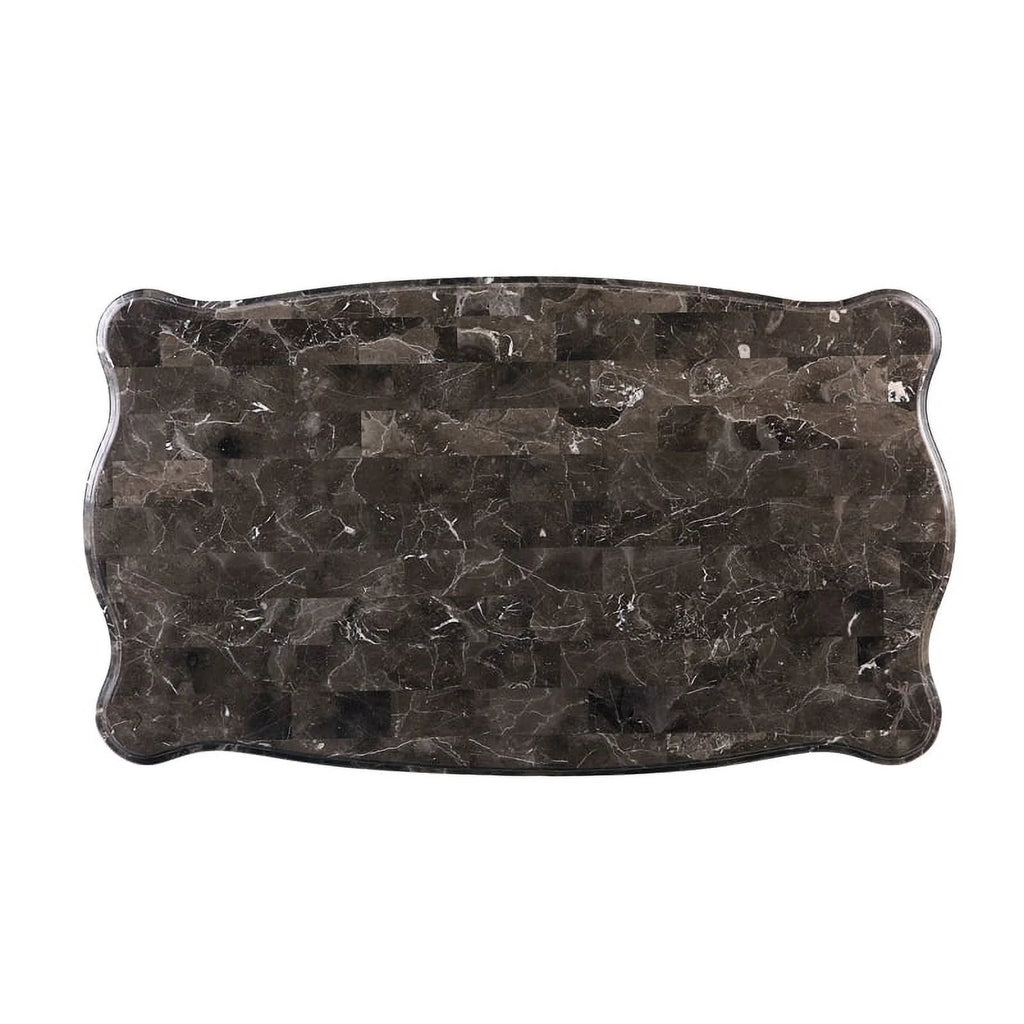 Contemporary Marble and Cherry Coffee Table G17033