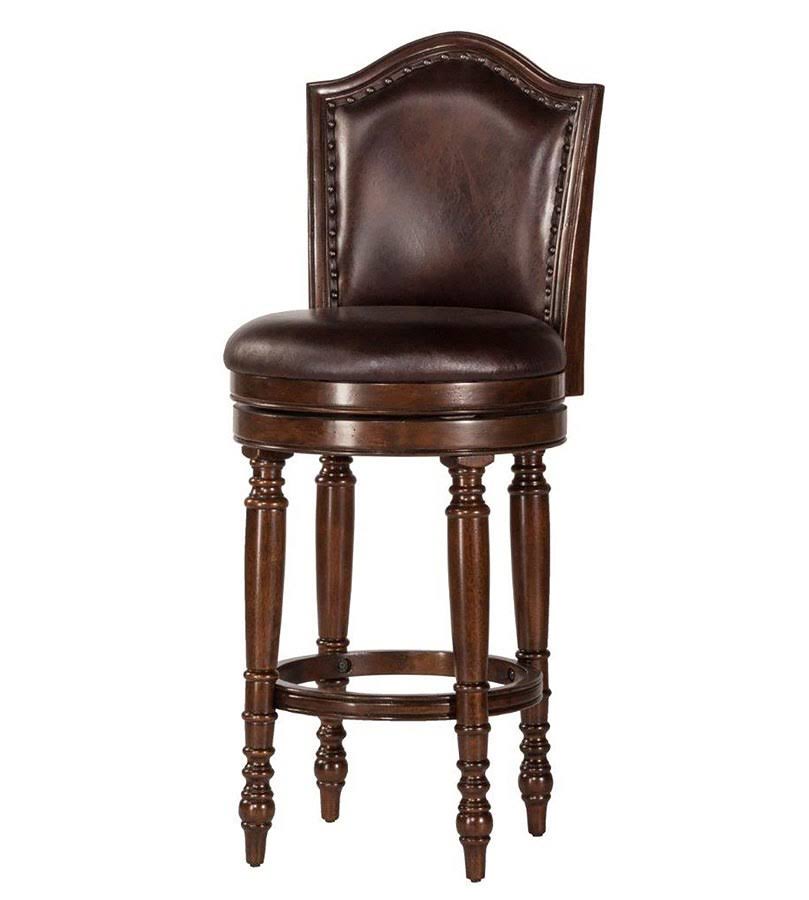 Brown Cherry Swivel Counter Stool E42347