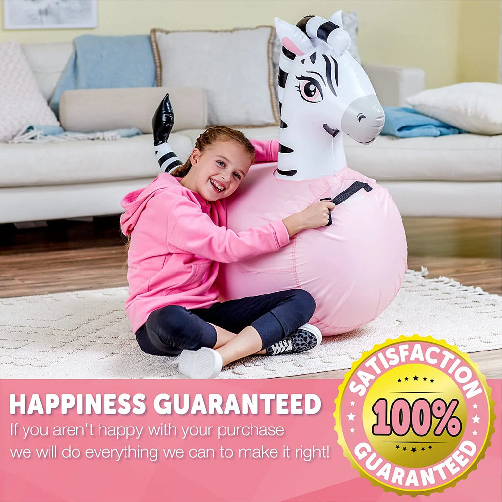 Black Zebra Hopping Animal Bouncer T5759