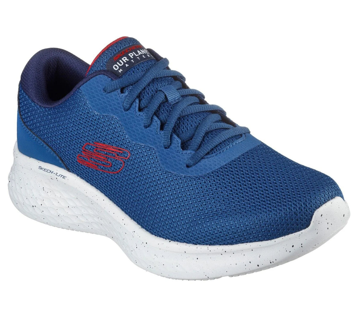 Blue White Memory Foam Men Shoes Q30517