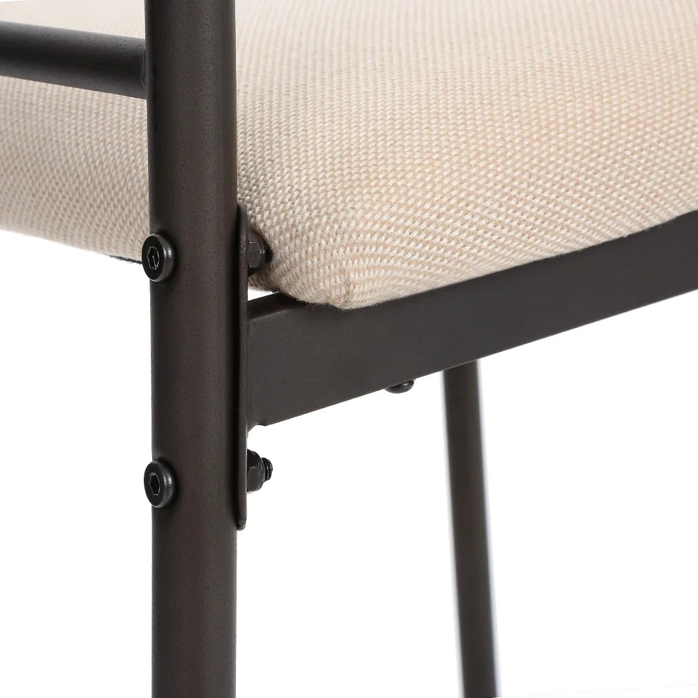 5PCS Metal Frame Dining Table Chairs Set L167