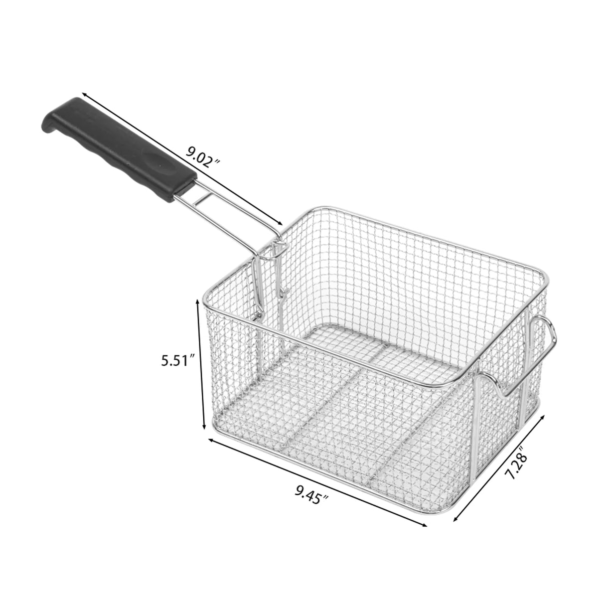 16L Stainless Steel Double Tank Deep Fryer 3400W D345