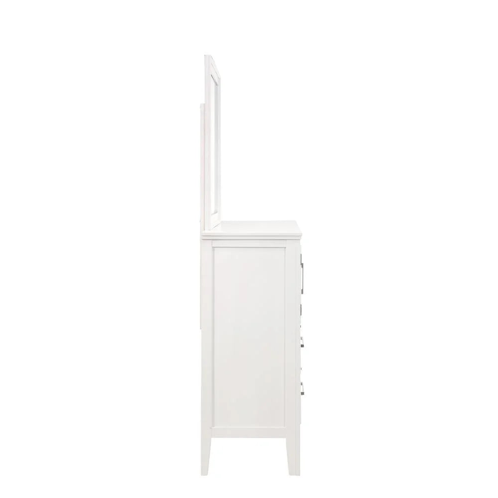 White Solid Wood Dresser I35181