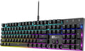 RGB Backlit 104 Keys Blue Switch Wired Mechanical Gaming Keyboard E10468