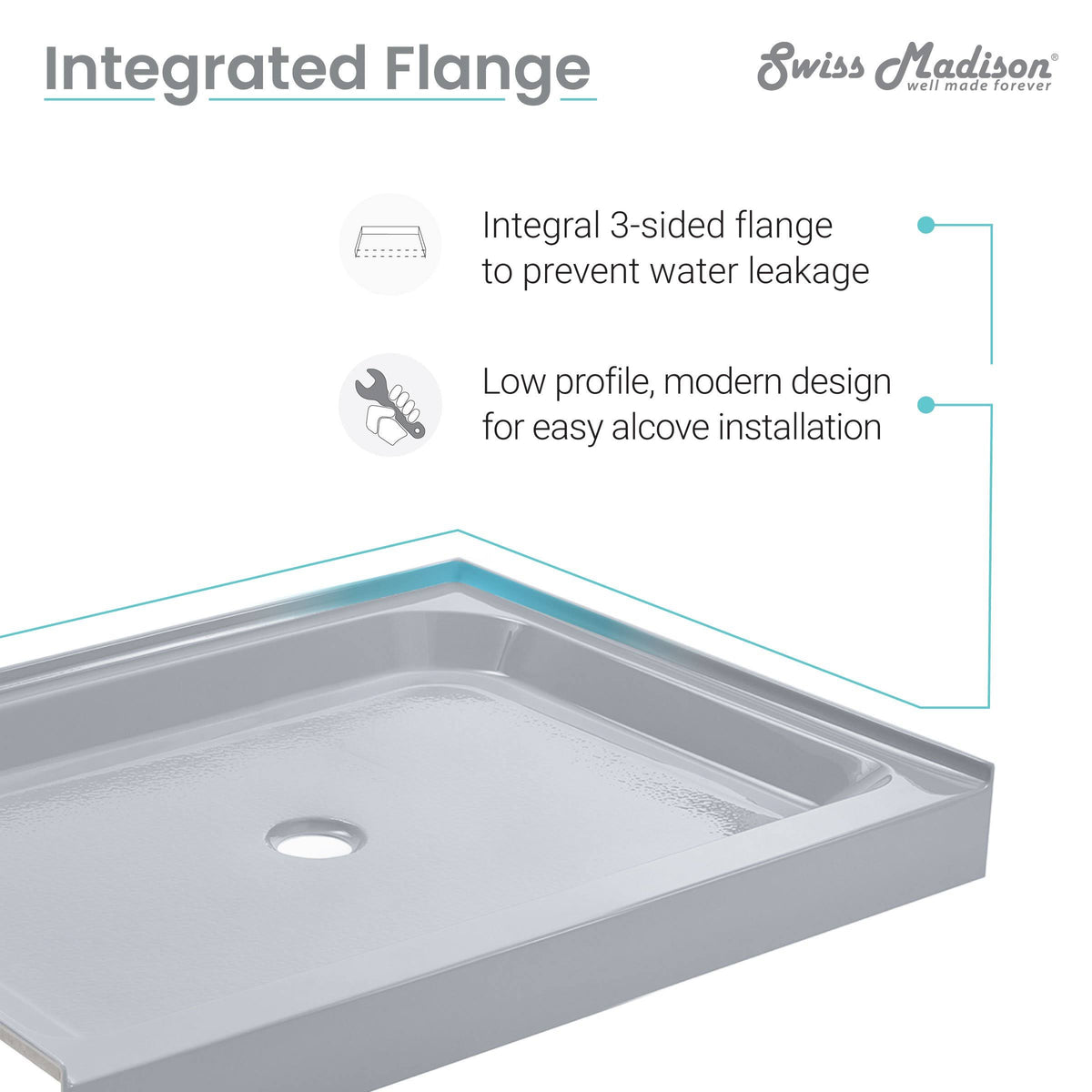 Grey Shower Base P8877