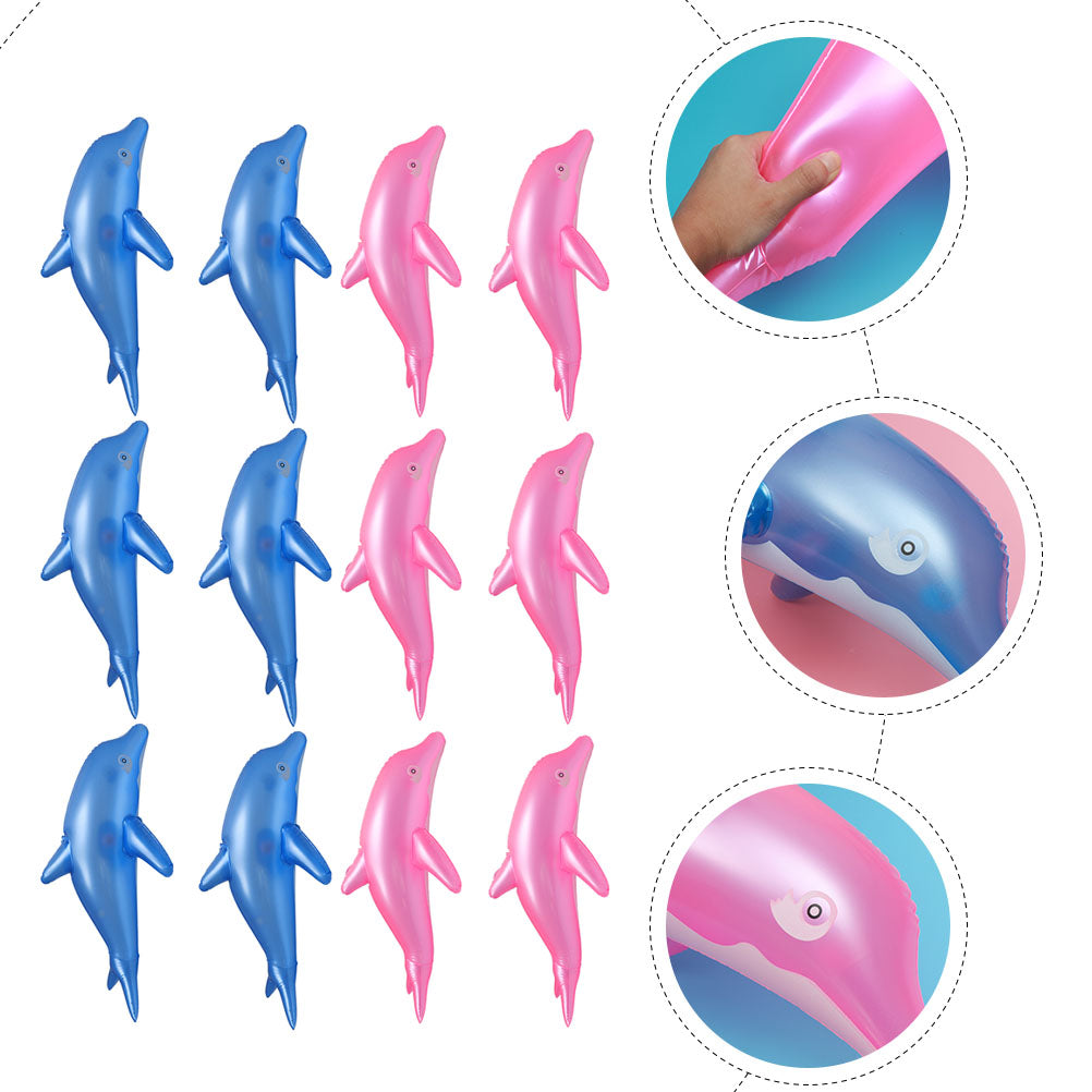 12pcs Pvc Inflatable Dolphin Toys Outdoor Toys K564