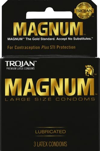 Magnum Lubricated Condoms, 3 Count P8126
