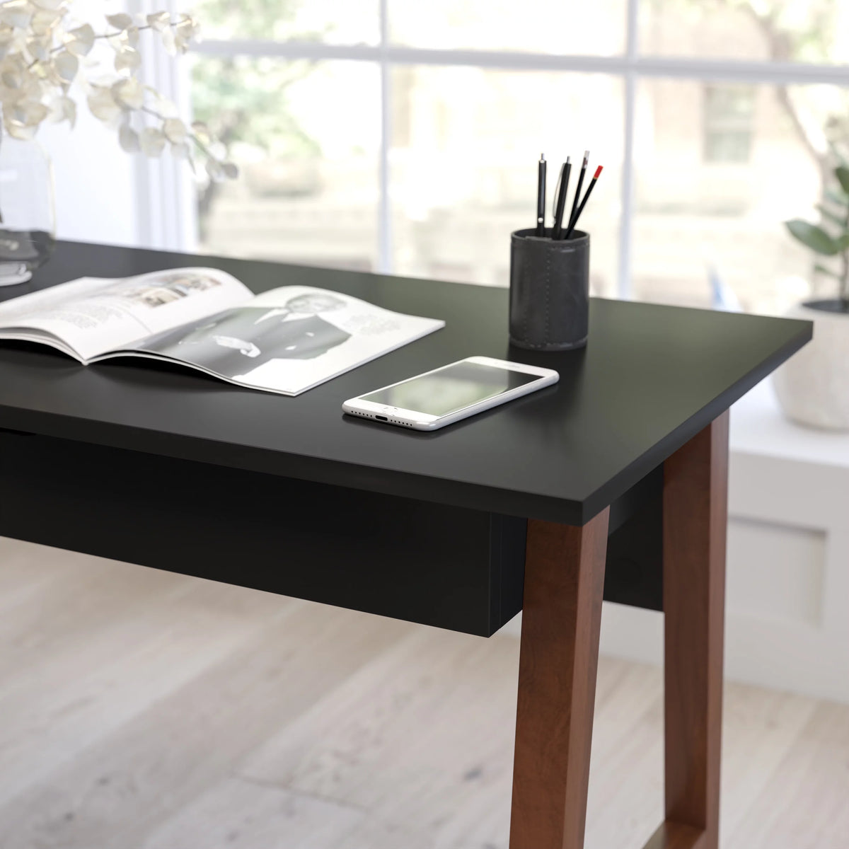 42" Writing Desk with Storage Drawer Z914739