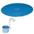 18 Foot Solar Vinyl Pool Cover and Wall Mounted Automatic Surface Skimmer Z1688