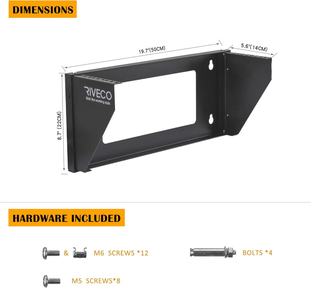 Black Wall Mount Rack Pack of 2 P769477