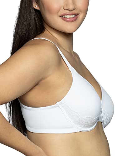 Women's Full Figure Beauty Back Smoothing Bra with Lace, Lightly Lined Cups up to DD X8645