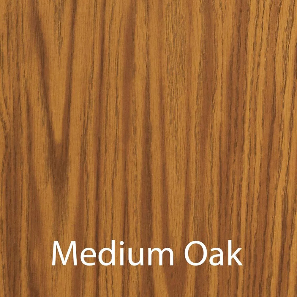 Medium Oak Gray Rectangular Desk with Casters M479