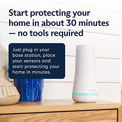 11 Piece Wireless Home Security System with Indoor HD Camera, White R93137