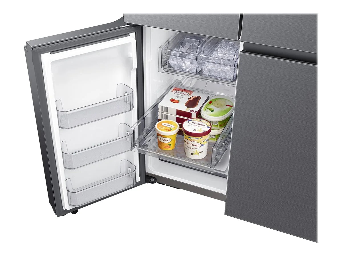Black Stainless Steel Bottom-Freezer Refrigerator K8412