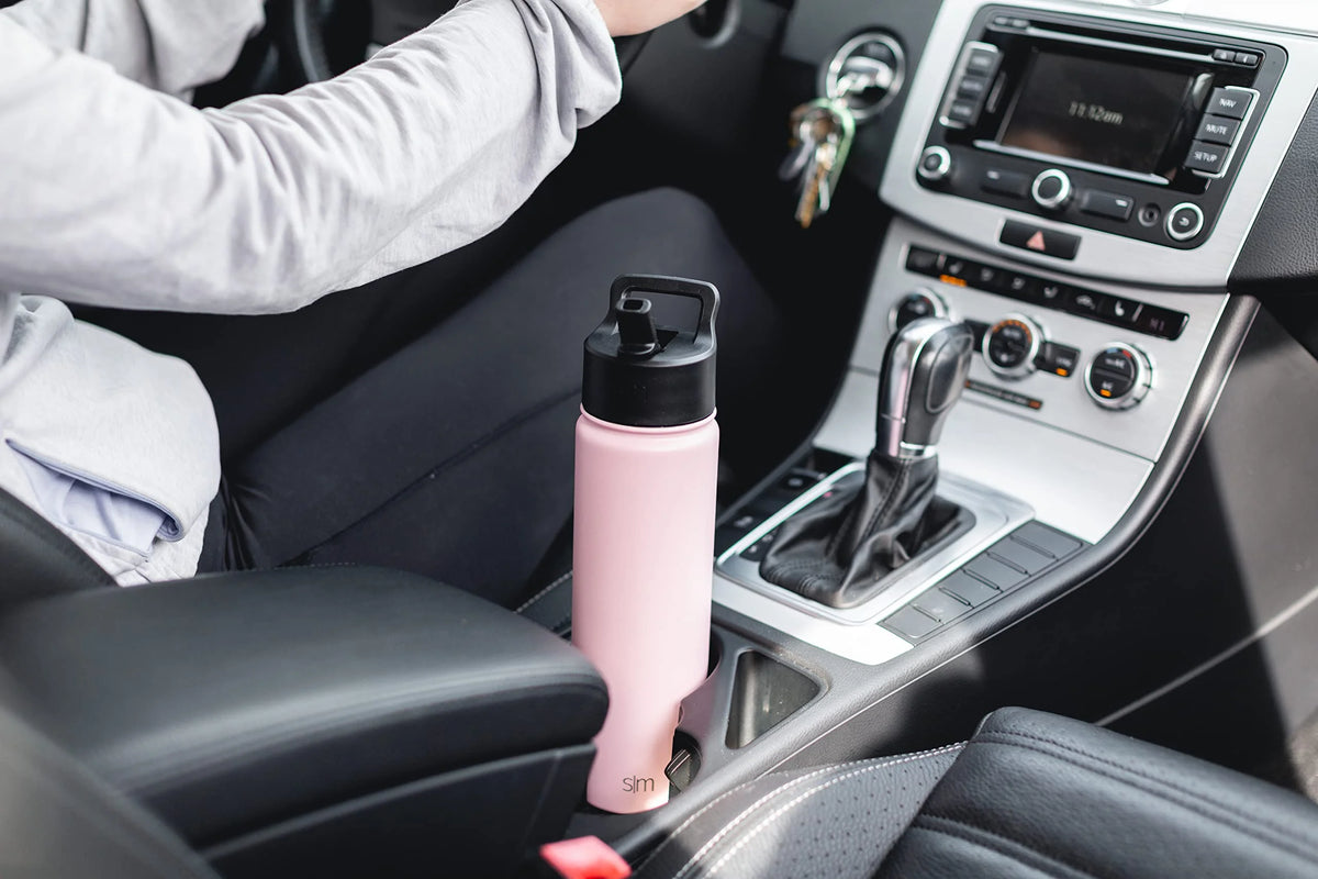 22oz Vacuum Insulated Stainless Steel Water Bottle with Straw Lid Y971