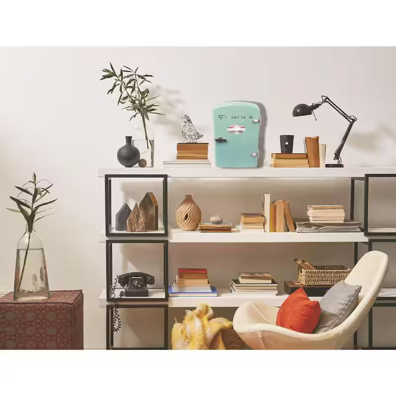 Pink 6-Can Retro Mini Fridge R2997