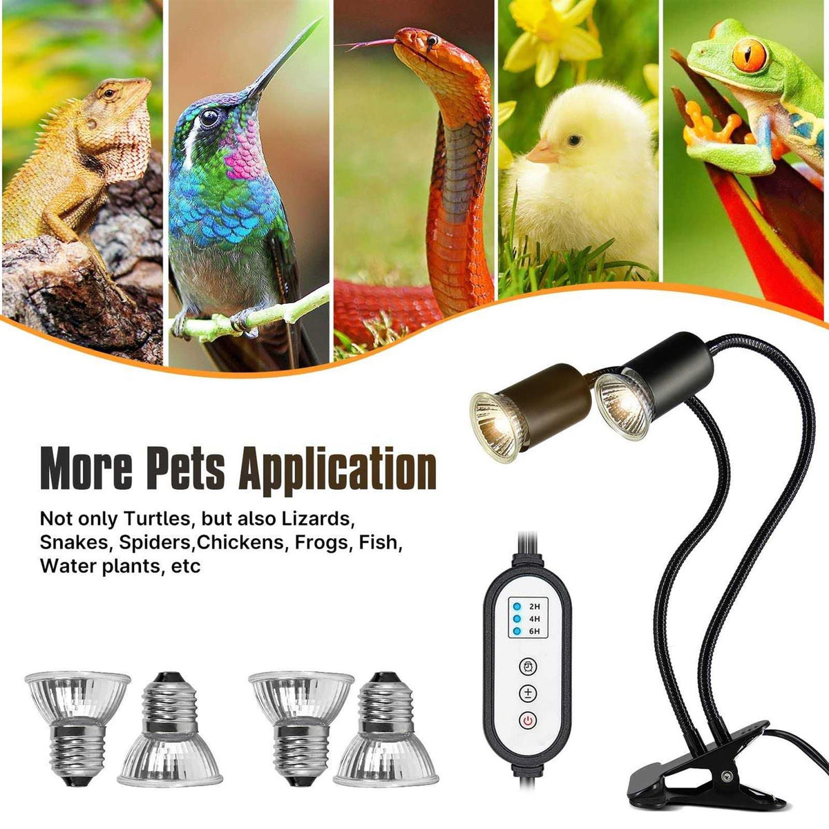 Reptile Heat Lamp UVA/B With Cycle Timer R14624