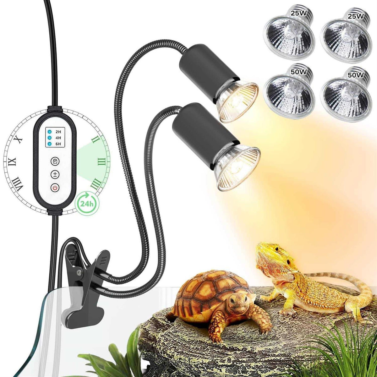 Reptile Heat Lamp UVA/B With Cycle Timer R14624