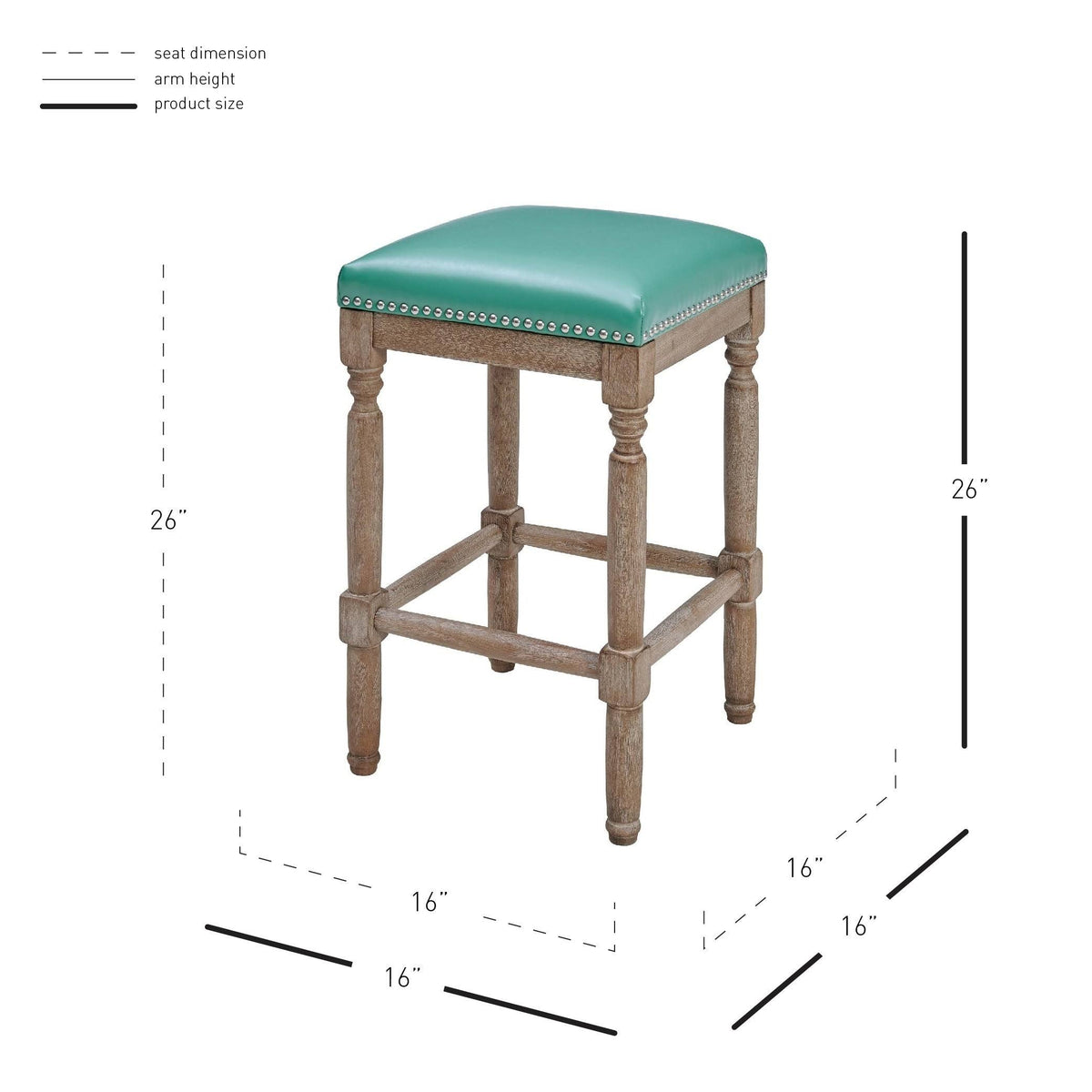 Bonded Leather Counter Stool T770