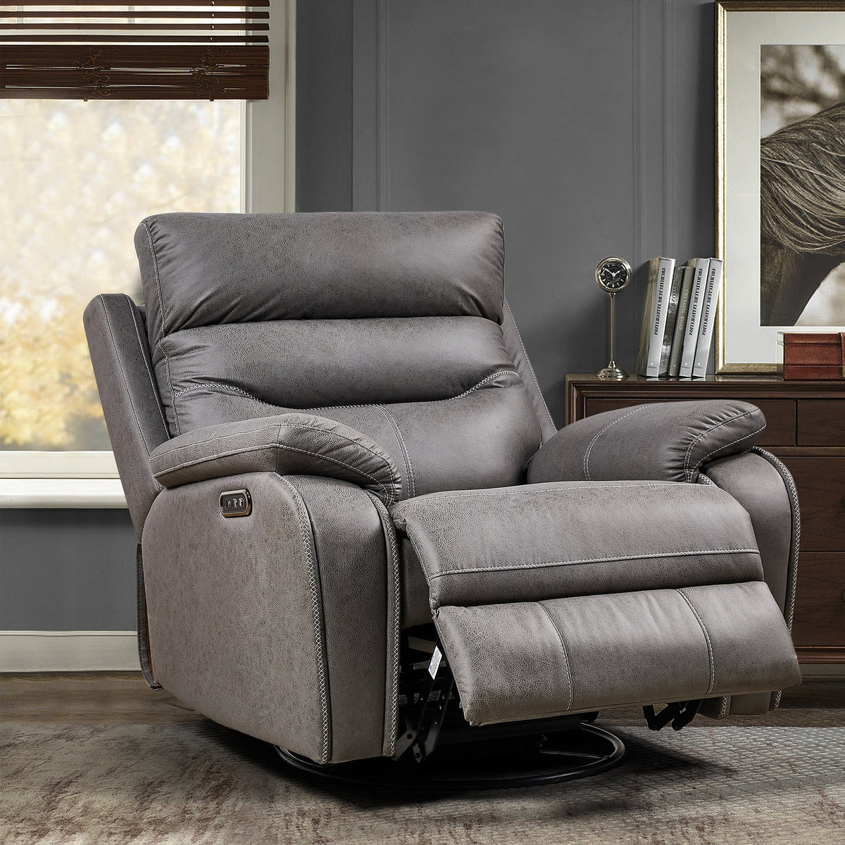 Single Sofa Seat Recliner Chair with Power Function Z872610