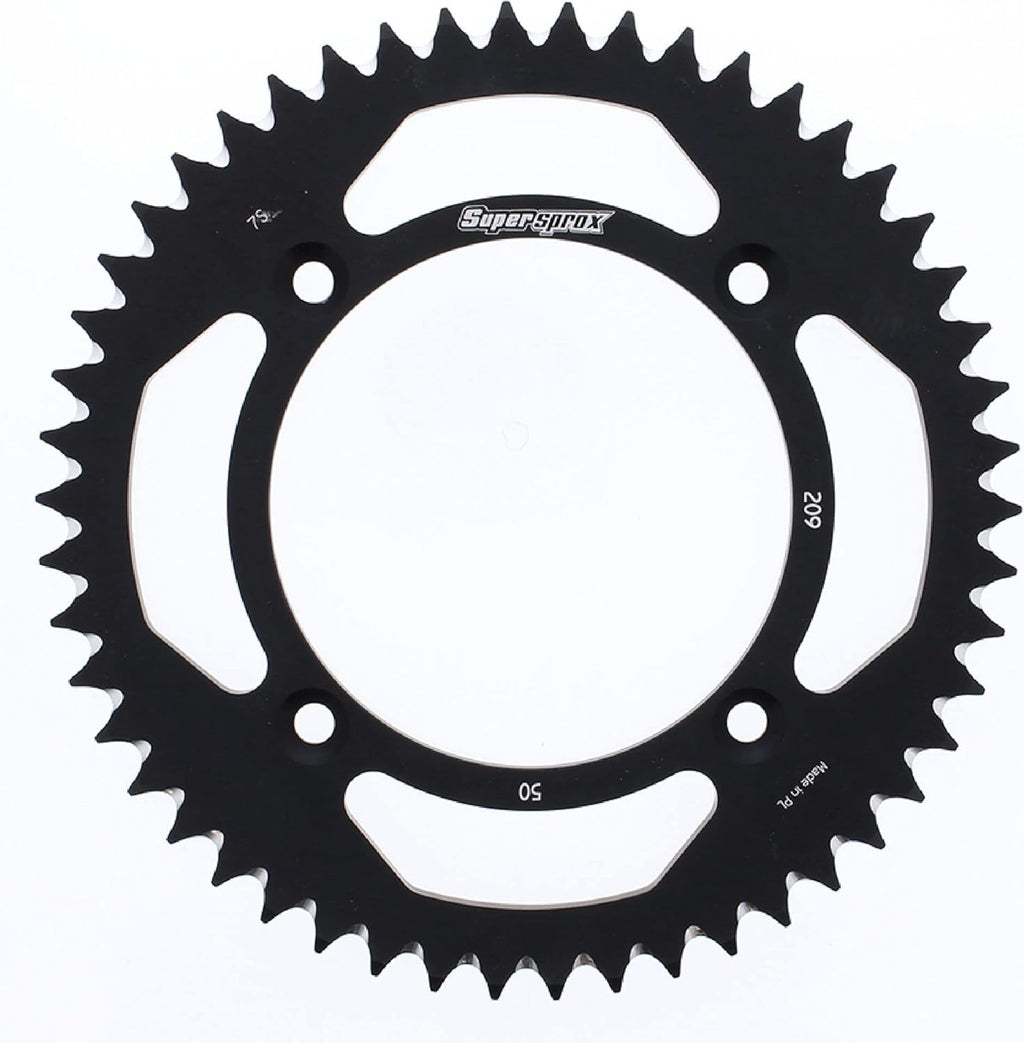 Black Aluminum Sprocket 50T Chain Size 420 Pack of 2 I5428