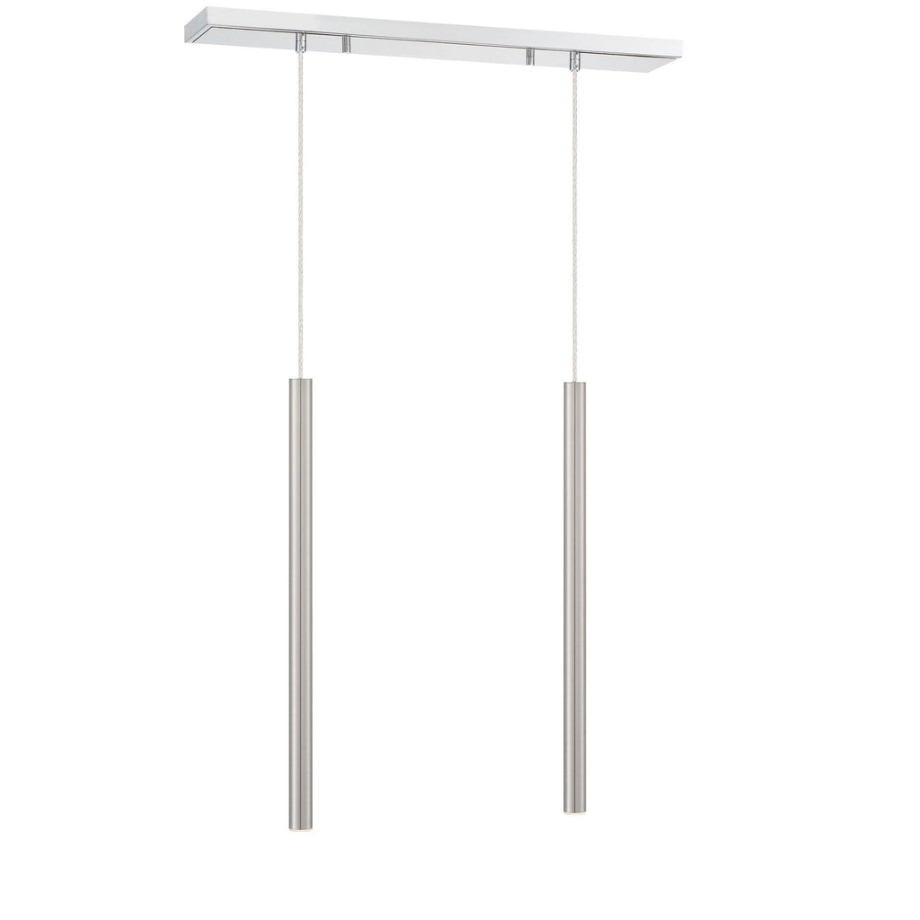 2 Light Island/Billiard LED Brushed Nickel Q313808