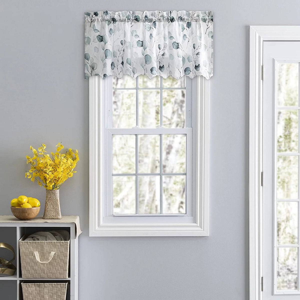 Crushed Taffeta Rod Pocket Valance Y1524
