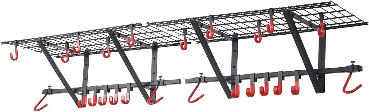 Wall Shelving 2-Pack with Bike Hooks E256942