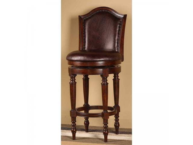 Brown Cherry Swivel Counter Stool E42347