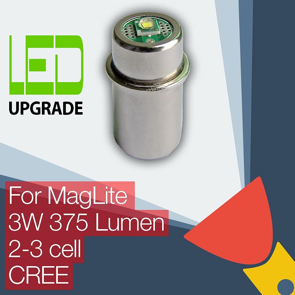 LED Conversion Bulb 375Lm for 2D/2C 3D/3C Cell Torch Flashlight F468