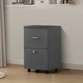 Dark Gray 2 Drawer Rolling File Cabinet H320288