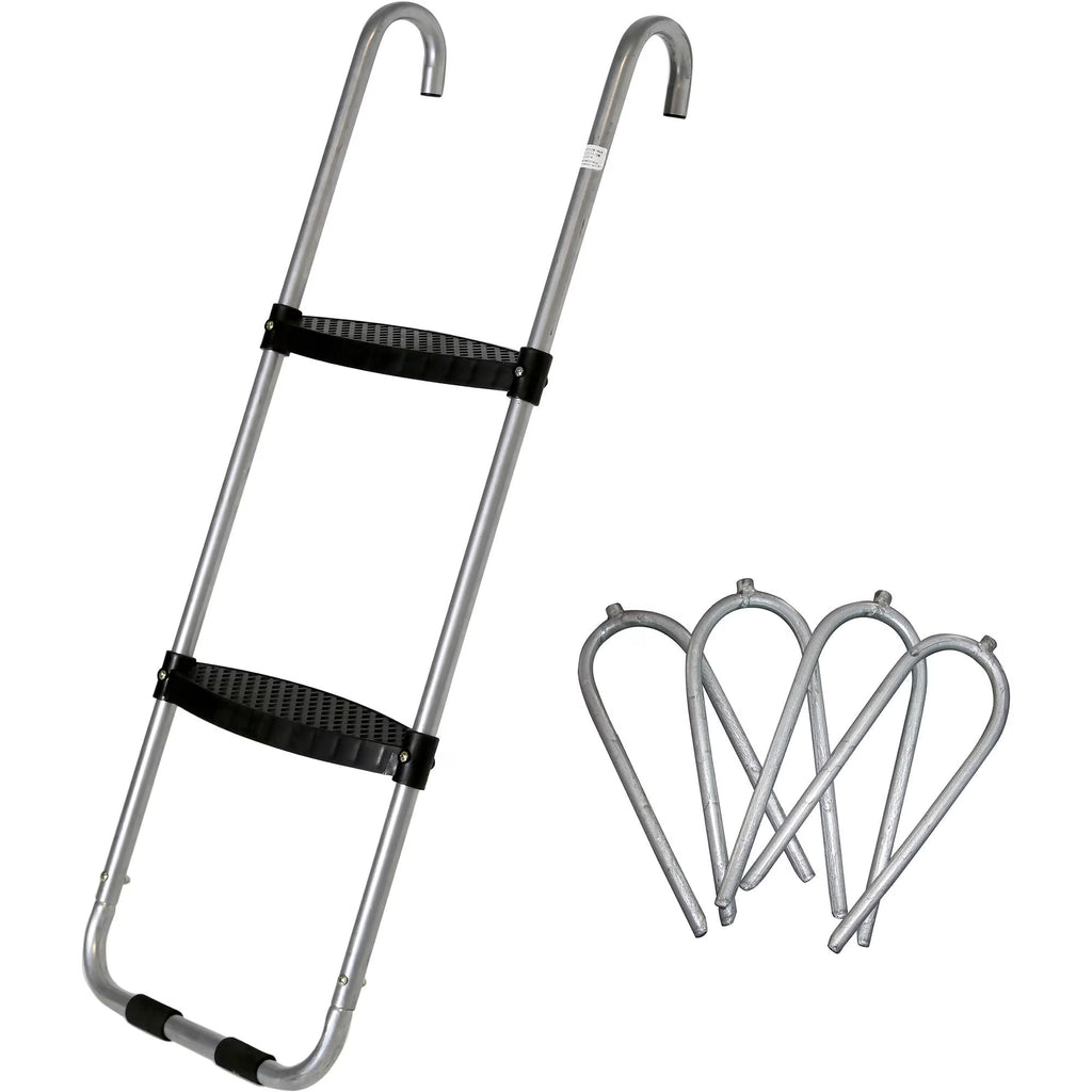 40 inch Wide-Step Trampoline Ladder with Wind Stakes R426173