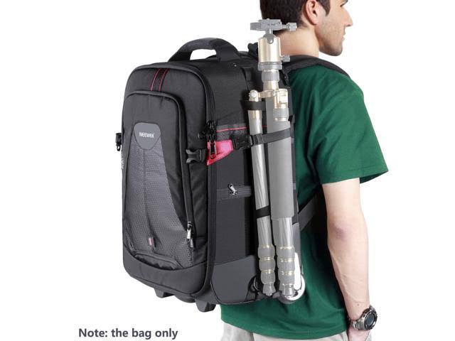2-in-1 Rolling Camera Backpack Trolley Case V578811