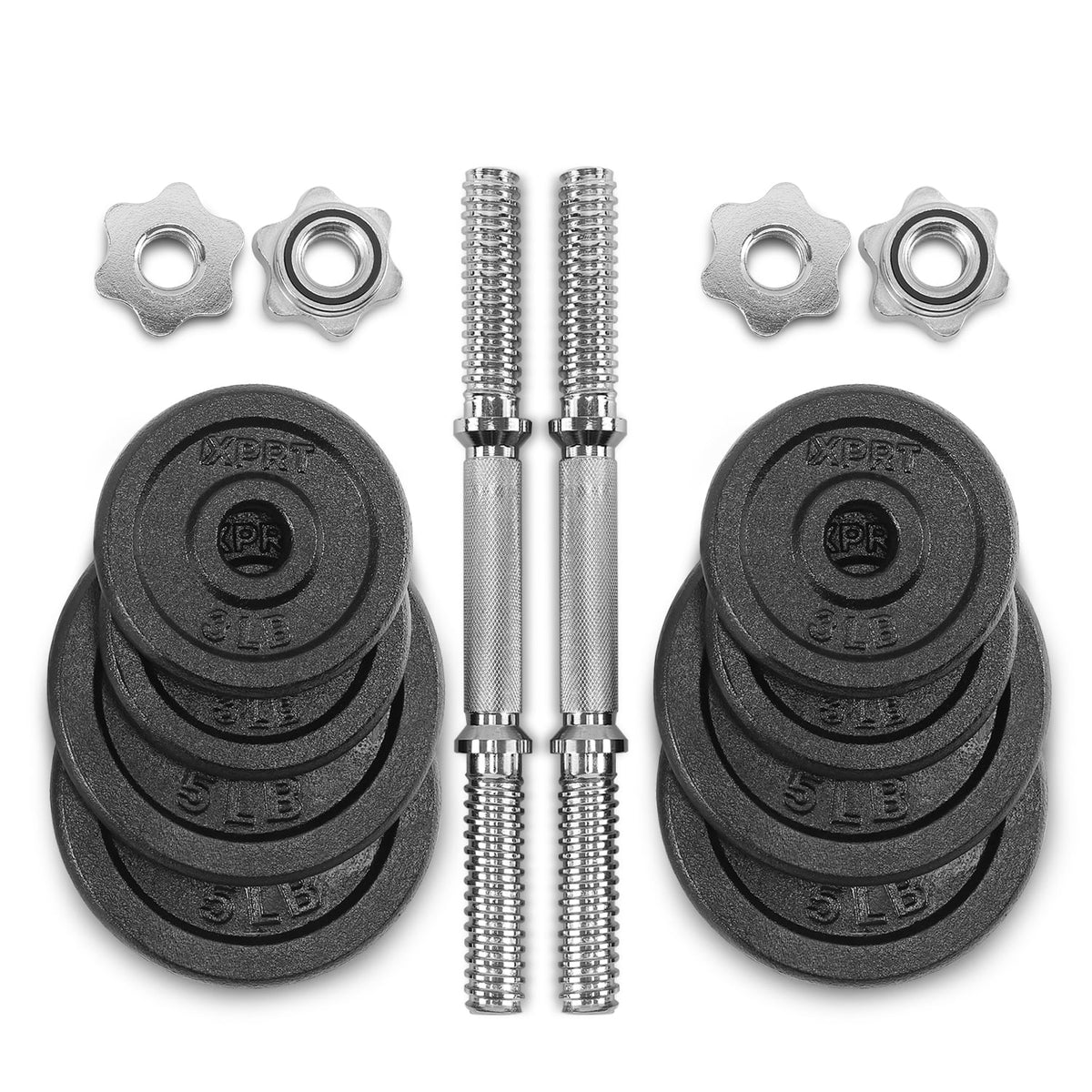 Cast Iron Adjustable Dumbbell Set 40lbs X314055
