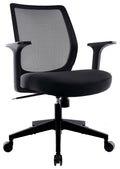 Black Mesh Back Fabric Task Chair T9666