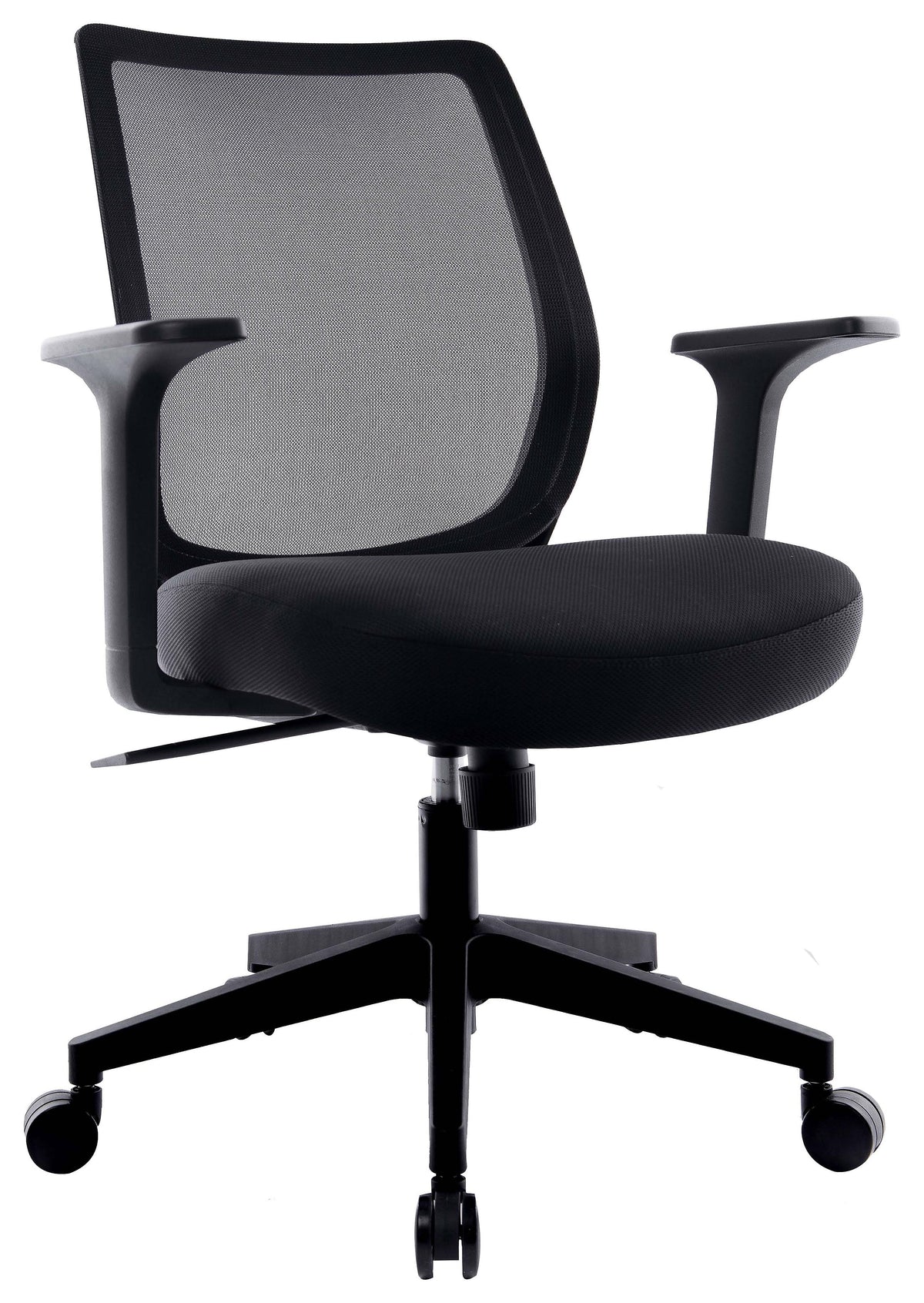 Black Mesh Back Fabric Task Chair T9666